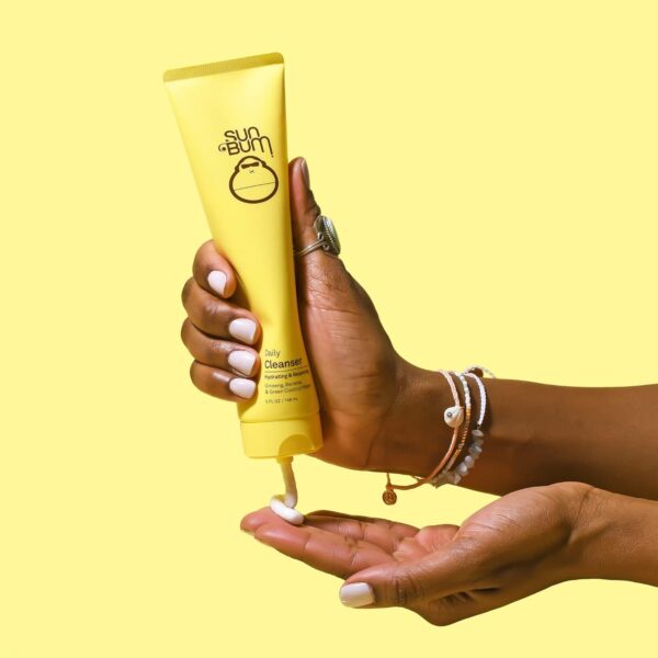 Sun Bum Skin Care Daily Facial Cleanser - Vegan and Cruelty Free Face Wash for Daily Use - 5 oz