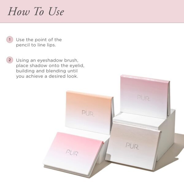 PÜR Beauty On Point Eyeshadow Palette, Matte, Shimmer & Metallic Shades, Skincare-Infused Formula