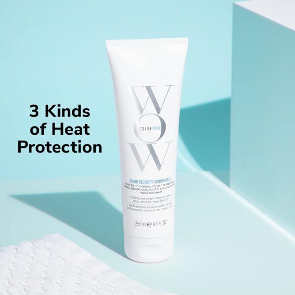 COLOR WOW Color Security Conditioner for Fine to Normal Hair – Weightless hydration for fine, thin, fragile hair | Detangles, nourishes + adds shine with Argan Oil | Color safe | Heat protection