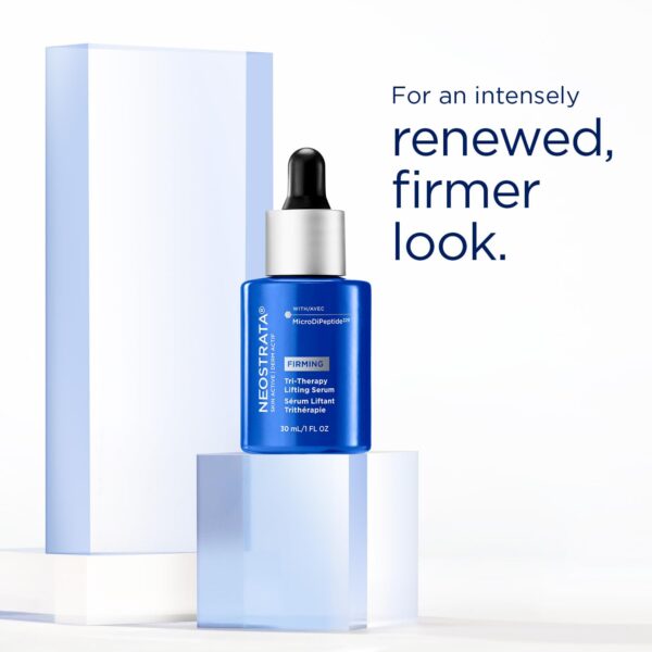 NEOSTRATA Skin Active Tri-Therapy Lifting Serum, Anti-Aging and Firming 3D Volumizer with MicroDiPeptide229 for Fine Lines & Wrinkles, Hyaluronic Acid, Oil-Free, Fragrance-Free, 1 fl. oz.