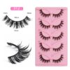 False Eyelashes Fox Eye 10 Pairs Pack 40D Natural Look Fluffy Wispy Cat Eye Lashes Soft Faux Mink Lashes Lightweight D-Curl Eyealshes (F7-2)