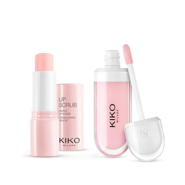 KIKO Milano Perfect Lips Caring Set | 1 Lip Scrub And 1 Lip Cream