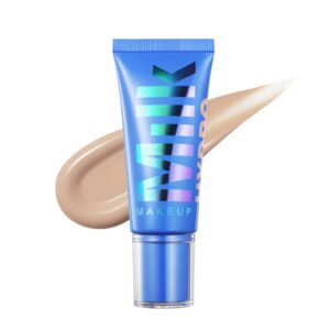 Milk Makeup Hydro Grip Hydrating Gel Skin Tint with Hyaluronic Acid – Buildable Light Coverage for Up to 12 Hours w/Dewy Finish – Non-Comedogenic