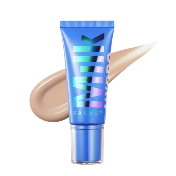 Milk Makeup Hydro Grip Hydrating Gel Skin Tint with Hyaluronic Acid – Buildable Light Coverage for Up to 12 Hours w/Dewy Finish – Non-Comedogenic