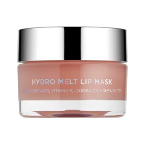 Sigma Beauty Hydro Melt Lip Mask - Hush - Lip Sleep Mask or Day Mask - Plumps, Hydrates and Adds Shine - Leave On Lip Mask with Hyaluronic Acid, Vitamin E, Jojoba oil, and Shea Butter