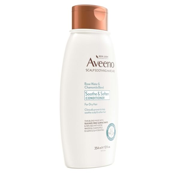 Aveeno Scalp Soothing Rose Water and Blend Conditioner, chamomile, 12 Fl Oz