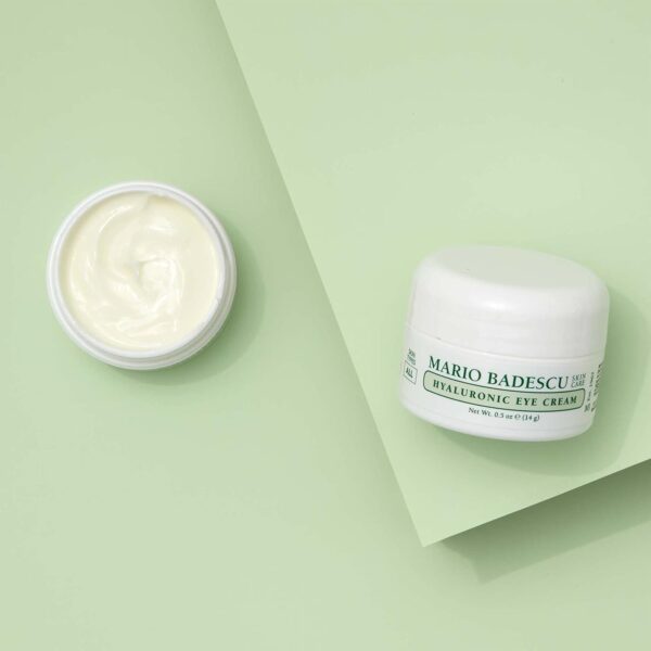 Mario Badescu Eye Cream for Dark Circles and Puffiness – Hyaluronic, Caffeine or Glycolic – Hydrating, Firming and Anti Aging Overnight Under Eye Care Treatment for Fine Lines and Wrinkles