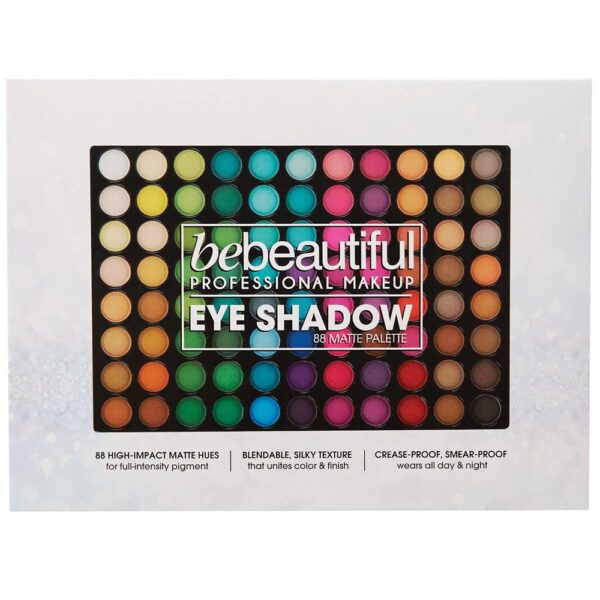 ForPro Professional Collection Bebeautiful Professional Makeup Eyeshadow with Applicators, 88-Color Palette, Matte