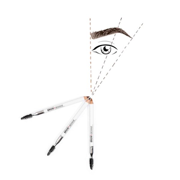 wet n wild Brow-Sessive Brow Pencil, Ultra-Precise Dual Ended Spoolie Brush for Perfect Buildable Blendable Shaping, Natural Lasting Shades for Every Brow, Cruelty-Free & Vegan - Dark Brown(Packaged)