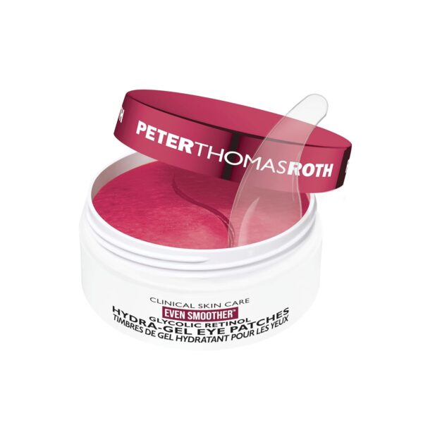 Peter Thomas Roth | Even Smoother™ Glycolic Retinol Hydra-Gel Eye Patches, Under-Eye Patches With Glycolic Acid and Retinol, Treats Tiny Bumps, Texture, Fine Lines and Wrinkles Under the Eye Area