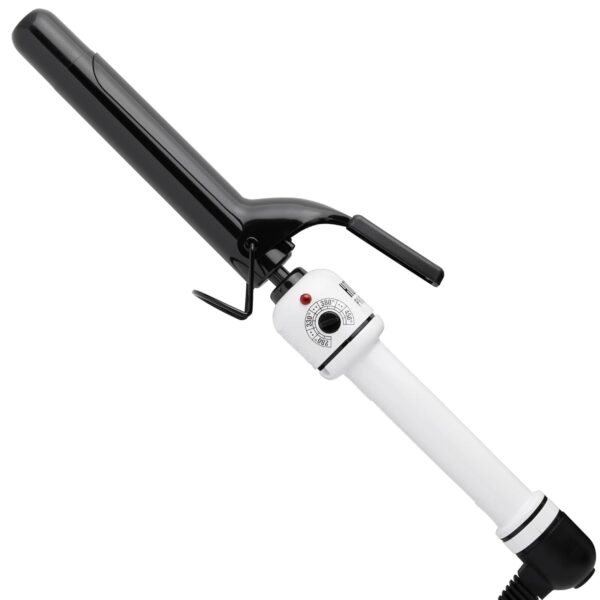 HOT TOOLS Pro Artist Nano Ceramic Curling Iron/Wand | For Smooth, Shiny Hair (1” in) Black/White