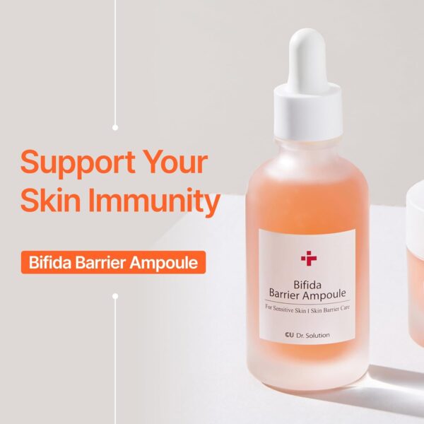 Bifida Barrier Ampoule, Mild and Moisturizing Korean Skin Care Face Serum Ampoule with Ceramide NP and Hyaluronic Acid for Hydration and Skin Elasticity, 50ml (1.69 Fl. Oz.)
