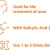 Amazon Basics Advanced Blemish Spot Treatment with 2% Salicylic Acid Acne Medication, 0.75 Fluid Ounces, 1-Pack