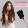 Juicy Couture - Triple Barrel Hair Waver, Long -Lasting Waves Style (Pink)