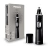 Panasonic Ear and Nose Hair Trimmer for Men with Vacuum Cleaning System, Powerful Motor and Dual-Edge Blades for Smoother Cutting, Wet/Dry – ER-GN70-K (Black)