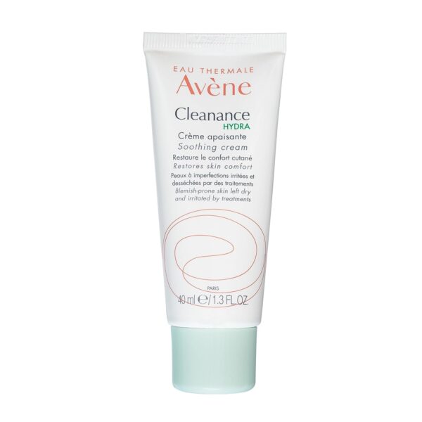 Avène Cleanance HYDRA Soothing Cream, Rich Moisturizer, Adjunctive Care for Drying Acne Treatments, 1.3 Oz