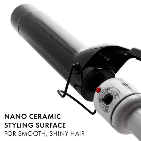 Hot Tools Pro Artist Nano Ceramic Curling Iron/Wand | For Smooth, Shiny Hair (1-1/2” in)