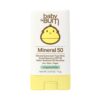 Sun Bum Baby Bum Mineral SPF 50 Sunscreen Stick - Hawaii 104 Act Compliant (Without Octinoxate & Oxybenzone) - UVA/UVB Face and Body Protection - Unscented for Sensitive Skin - Travel Size 0.45 Oz