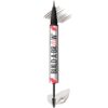 Maybelline Build-A-Brow 2-in-1 Brow Pen and Sealing Eyebrow Gel, Eyebrow Makeup for Real-Looking, Fuller Brows, Black Brown, 1 Count