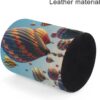Pen Holder for Desk Modern Leather Pencil Holder Colorful Hot Air Balloon Pencil Container Office Desk Accessories Makeup Brush Storage Pen Cup Pencil Caddy for Office Home Art Supply