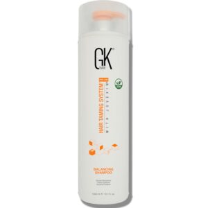 GK HAIR Balancing Shampoo Repairs Dry Damage For Oily Flaky Itchy Scalp Thinning Removes Impurities Deep Cleansing Natural Moisture Keratin Treatment Sulfate Parabem Free All Hair Types - 33.8 Ounce