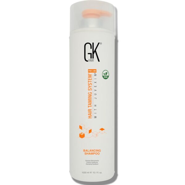 GK HAIR Balancing Shampoo Repairs Dry Damage For Oily Flaky Itchy Scalp Thinning Removes Impurities Deep Cleansing Natural Moisture Keratin Treatment Sulfate Parabem Free All Hair Types - 33.8 Ounce