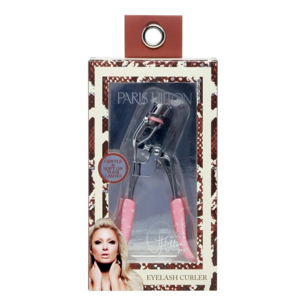 Paris Hilton Eyelash Curler - Professionally Crafted Lash Curler for All Eye Shapes - Makeup tool for Long-Lasting Curl - Wide Opening for Every Lash Lift & Defines, Easy to Use with Comfort Grip -1pc