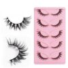 False Eyelashes Fox Eye 10 Pairs Pack 40D Natural Look Fluffy Wispy Cat Eye Lashes Soft Faux Mink Lashes Lightweight D-Curl Eyealshes (F7-5)