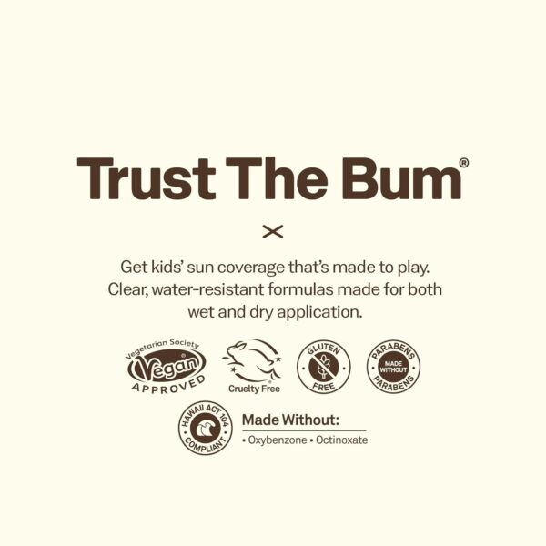 Sun Bum Kids SPF 50 Clear Face Stick Sunscreen - Wet or Dry Skin Application Broad Spectrum Sunscreen with Vitamin E - Hawaii 104 Act Compliant (Without Octinoxate & Oxybenzone) - Travel Size 0.53 oz