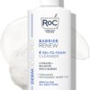 RoC Barrier Renew Gel to Foam Non Drying Facial Cleanser to Hydrate Skin, 12 Ounces