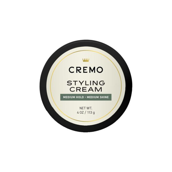 Cremo Hair Styling Cream, Barber Grade, Medium Hold, Medium Shine Hair Products, 4 Oz