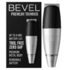 Bevel Beard Trimmer for Men - Cordless Trimmer, 6 Hour Rechargeable Battery Life, Tool Free Adjustable Zero Gapped Blade, Barber Supplies, Mustache Trimmer, Silver