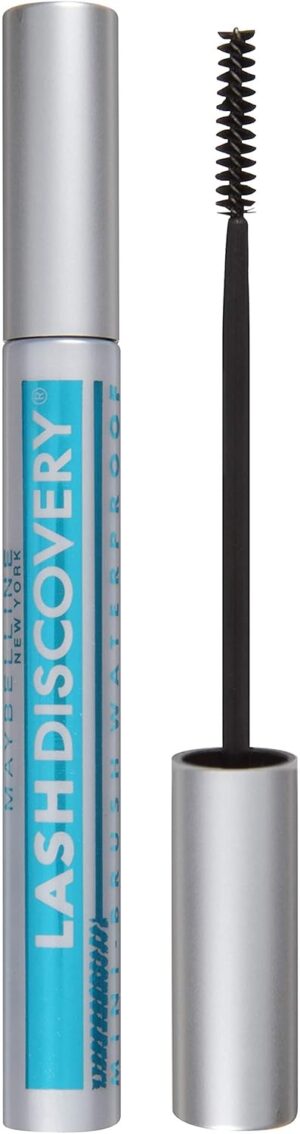 Maybelline New York Lash Discovery Mini-Brush Waterproof Mascara, Very Black, 0.16 fl. oz.