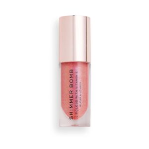 Revolution Shimmer Bomb Lip Gloss, Lip Tint Infused With Vitamin E, Shimmery Finish, Comes In 6 Colors, Daydream