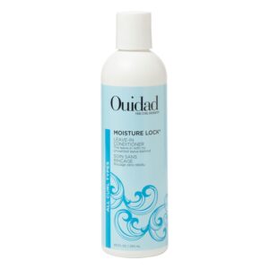 Ouidad Moisture Lock Leave In Conditioner for Curly Hair, Hydrating Curl Conditioner & Hair Detangler 2-in-1 Moisturizing Conditioner & Primer for Soft, Hydrated Hair, All Curl Types