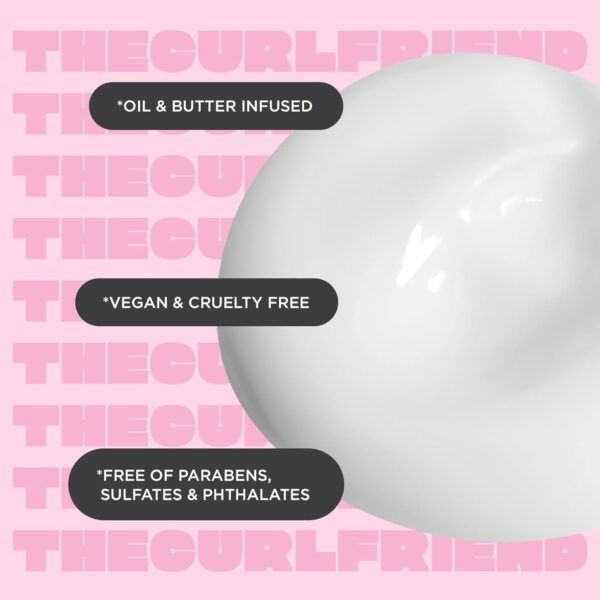 Cake Beauty Curl Defining Cream, The Curl Friend - Moisturizes and Defines Curls – For Frizz Control & Detangling - Avocado Oil, Soybean Oil & Shea Butter – For Curly Hair- 6 Fl Oz / 177 mL