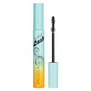 Pacifica Mascara – Surf Lash Eyelash Mascara, Water-Resistant Lash-Defining Formula with Jojoba Oil & Vegan Pectin for Long, Full Lashes, Unique Half-Pipe Twisted Wand, Vegan & Cruelty-Free