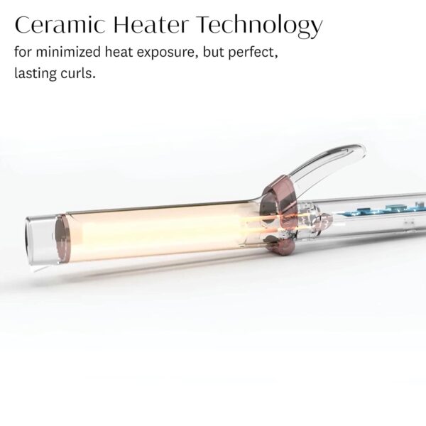 T3 SinglePass Curl Professional Curling Iron Custom Blend Ceramic Long Barrel Curling and Wave Iron with Adjustable Heat Settings for Shiny Smooth Curls and Waves