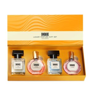 Luxury Perfume Gift Set for Women & Men | Eau De Parfum Combo Pack of 4 (25ml Each) | Long-Lasting Fragrance | Travel-Size Perfumes | Ideal for Birthday, Anniversary & Festive Gifting