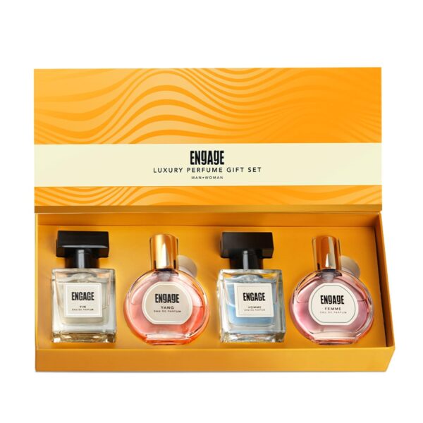 Luxury Perfume Gift Set for Women & Men | Eau De Parfum Combo Pack of 4 (25ml Each) | Long-Lasting Fragrance | Travel-Size Perfumes | Ideal for Birthday, Anniversary & Festive Gifting