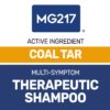 MG217 Psoriasis Shampoo with Coal Tar, Therapeutic Scalp Treatment, Controls Itching, Scaling, Flaking, Scale Buildup, Psoriasis Scalp Treatment, .5% Coal Tar Shampoo and Conditioner, 8floz