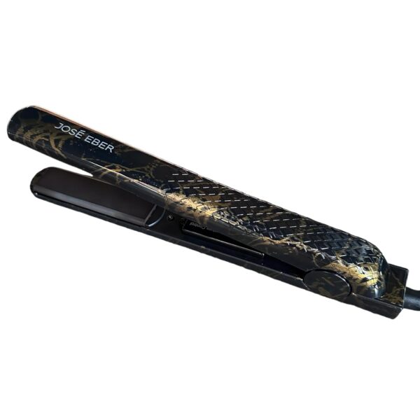 Jose Eber: 100% Pure Ceramic Flat Iron: Black Marble - 1.25" Plates - Temperature Control, Negative Ionic Technology, Professional Hair Straightener