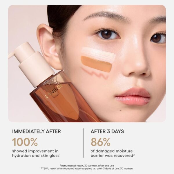 LANEIGE Perfect Renew Nourishing Oil-to-Foam Cleanser: 2-in-1 Anti-Aging Face Wash for a Radiant Glow to Remove Makeup, Sunscreen, & Impurities
