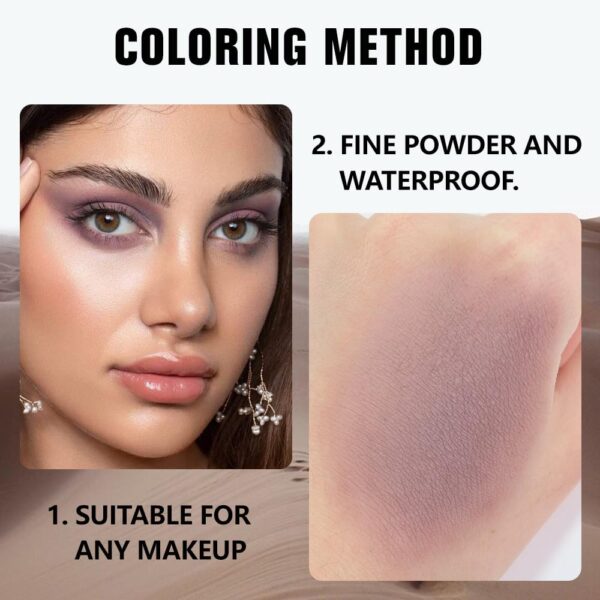 Kaely Taupe Single Eyeshadow Makeup, Neutral Powde Eye Shadow for Older Women, Lavender Plum Mauve Matte Eyeshadow Palette Pigmented Waterproof, sombras para ojos, Lightweight Blendable, 05