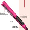 REVLON Ceramic Coated 1 Inch Flat Iron - Hair Straightener Helps Fight Frizz & Enhances Shine for Sleek Styles or Loose Waves, Travel Ready Flat Iron