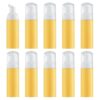 Tekson 10PCS Soap Foam Bottle (2 oz), Empty Travel Foaming Lash Shampoo for Cleanser, Dispenser (Yellow Pump)