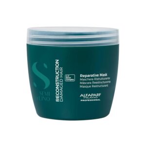 Alfaparf Milano Semi di Lino Reconstruction Reparative Mask - Color Safe Deep Conditioning Hair Mask - Damaged Hair Repair - For Medium to Thick Hair - Vegan Formula (16.9 oz)