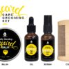 Pursonic Beard Care Grooming Set-Ultimate Beard Grooming Kit Includes Men's Beard Comb, Beard Oil,Beard Balm & Beard Serum