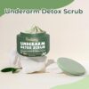 Armpit Detox Scrub 8.8 oz with Peppermint, Aloe Vera and Walnut Shell Powder, Underarm Scrub Helps on Removing Odor, Deep Cleanse & Exfoliating, also for Legs, Knee, Feet, Hands Whole Body