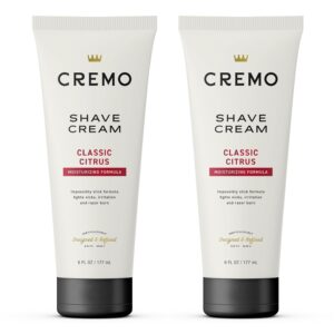 Cremo Shaving Cream Mens, Astonishingly Superior Ultra-Slick Shaving Cream for Men, Fights Nicks, Cuts And Razor Burn, 6 Fl Oz (2 Pack)